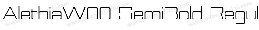 AlethiaW00 SemiBold Regular字体转换